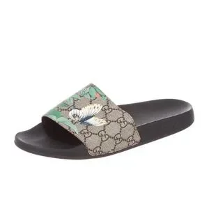 Gucci Shoes Gucci Pursuit Pool Slide Supreme Floral Gg Sandals
